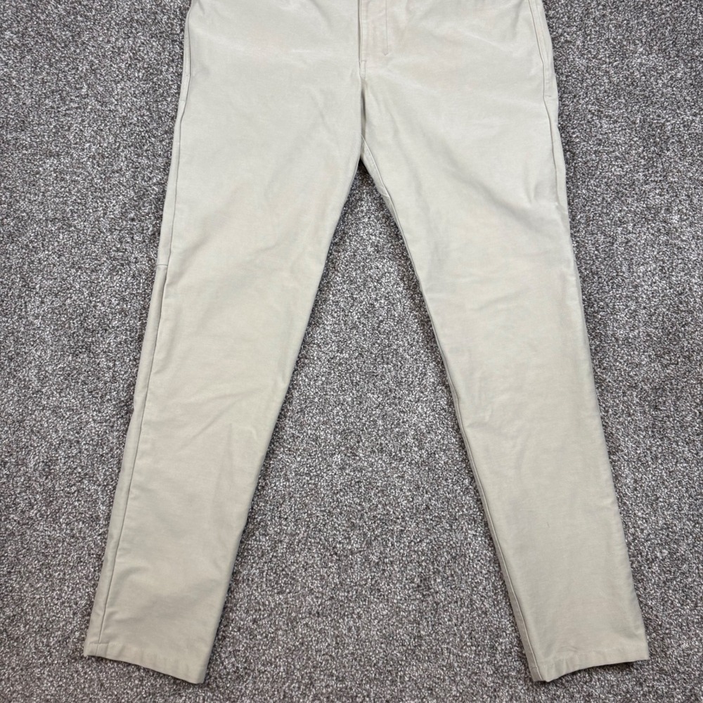 Lululemon ABC Pant Slim 32 Utilitech Khaki Tan Mens LM5ABNS Technical Trousers - Picture 2 of 11